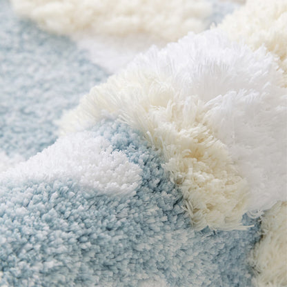 Soft and Luxurious Cloud-Shaped Faux Cashmere Rug - Ultra Plush and Cozy